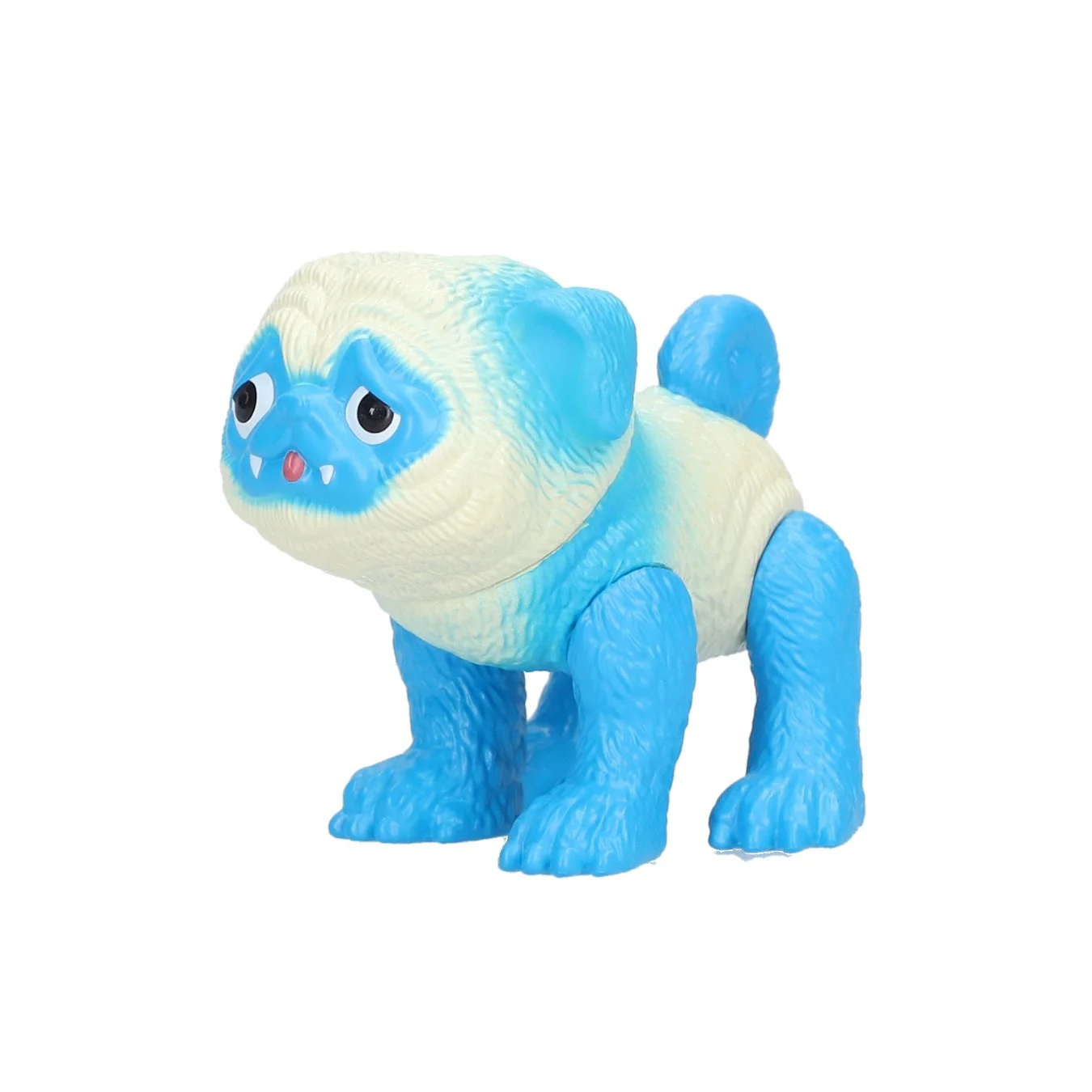 青とクリーム色のパグ獣