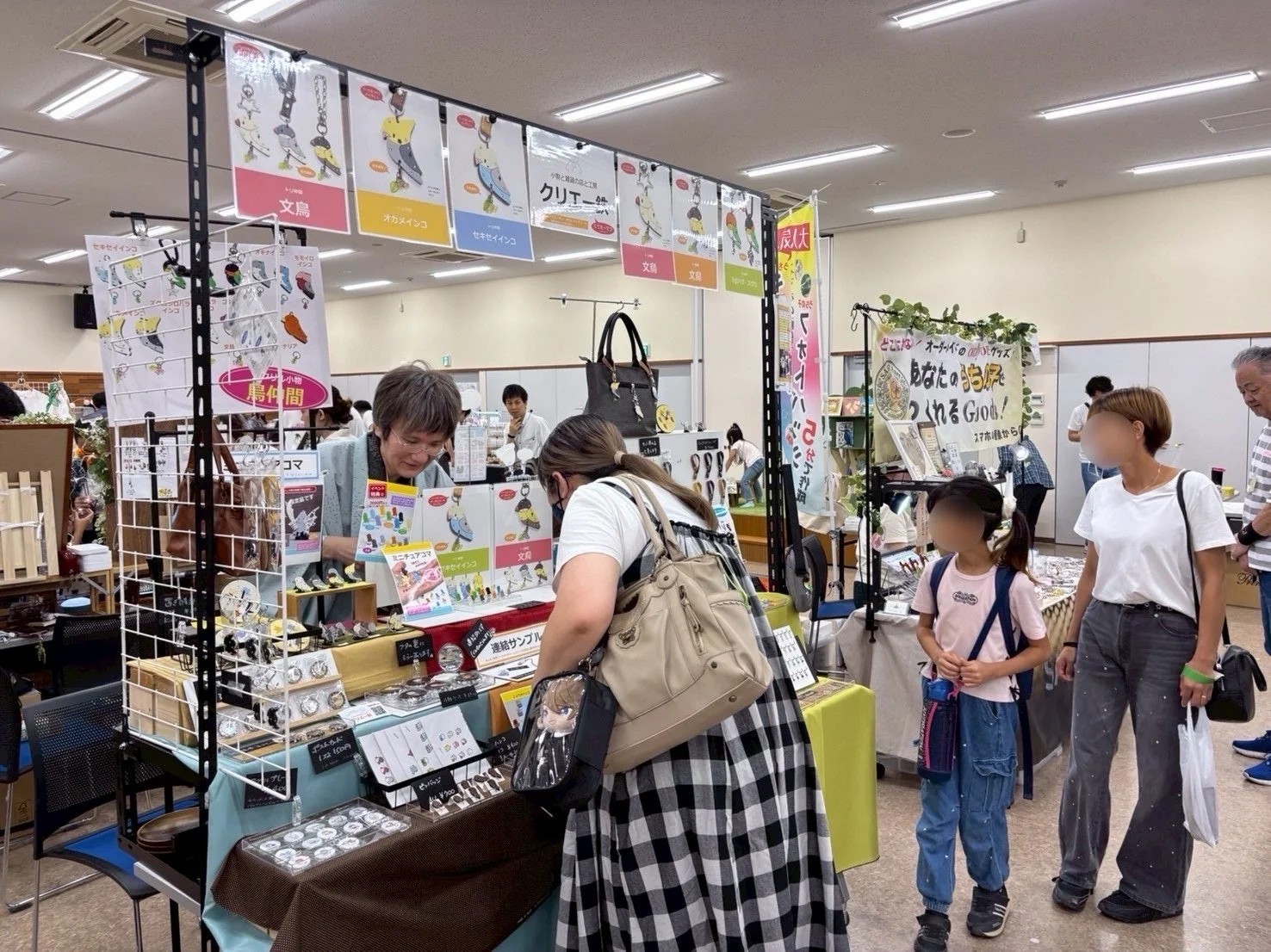 ハンドメイドグッズの販売ブース