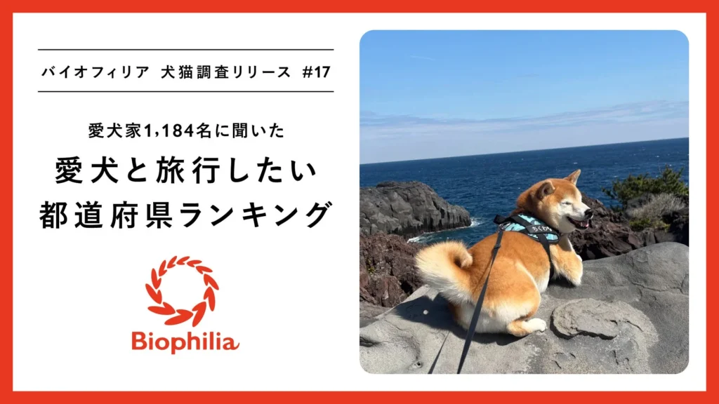 シルバーウィーク直前!愛犬と旅行したい都道府県ランキング発表