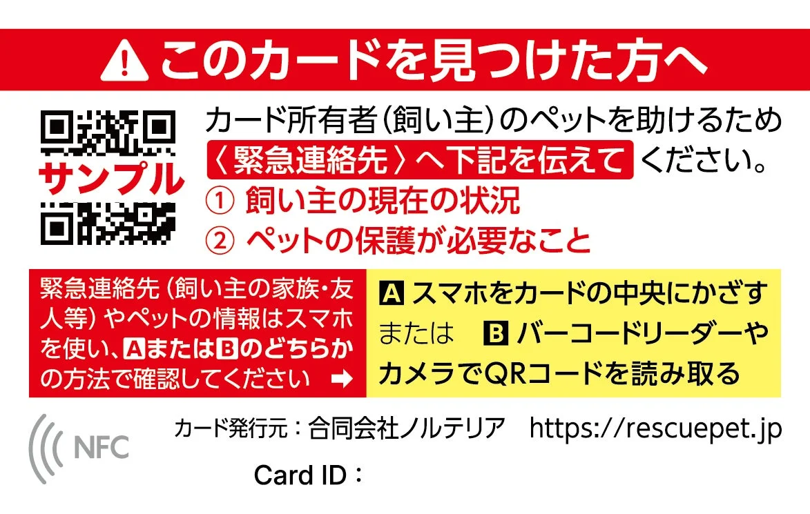 カード裏面の情報確認方法