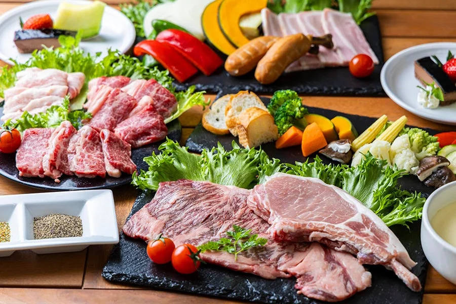 豪華なBBQ食材