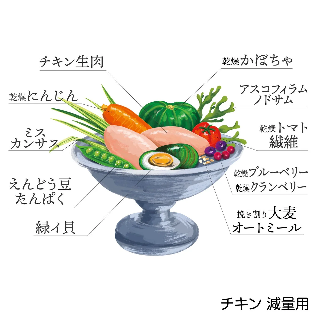 パウレ チキン減量用 主な原材料