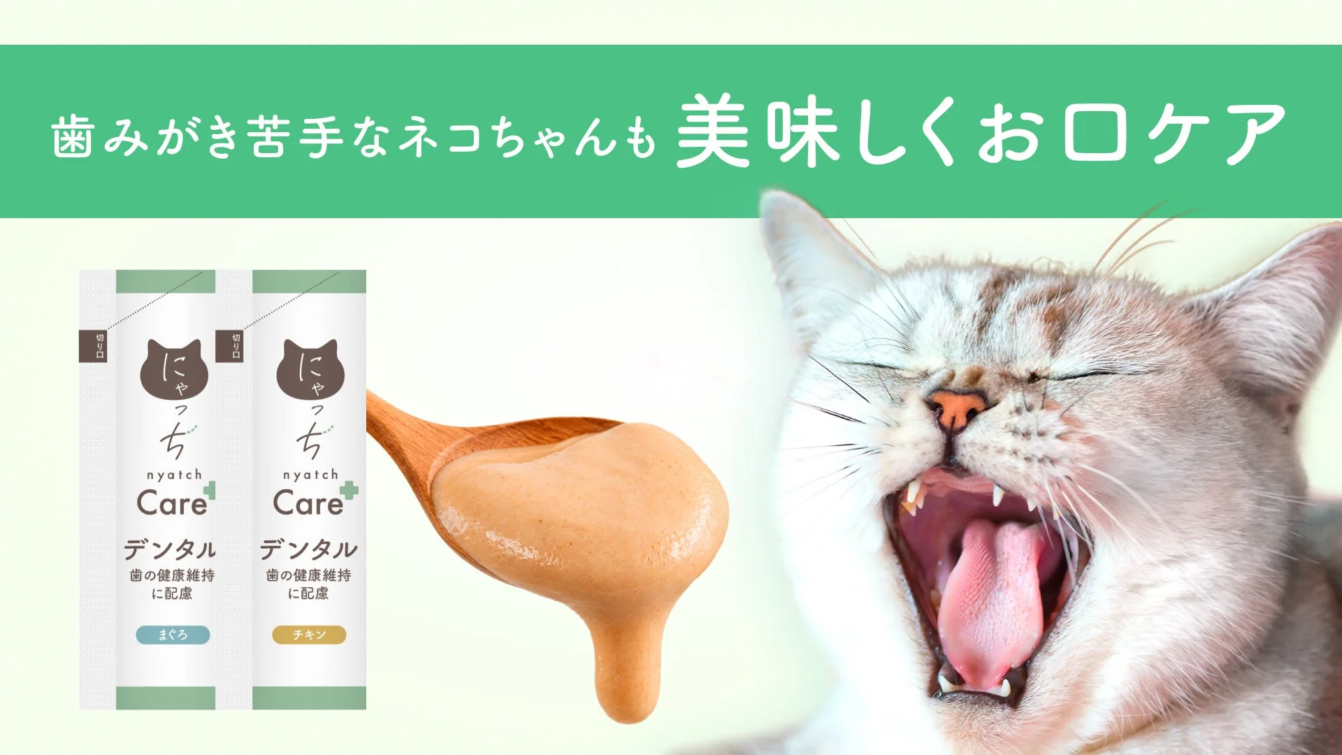 歯みがきが苦手な猫ちゃんでも美味しくお口のケアができるデンタルケア製品