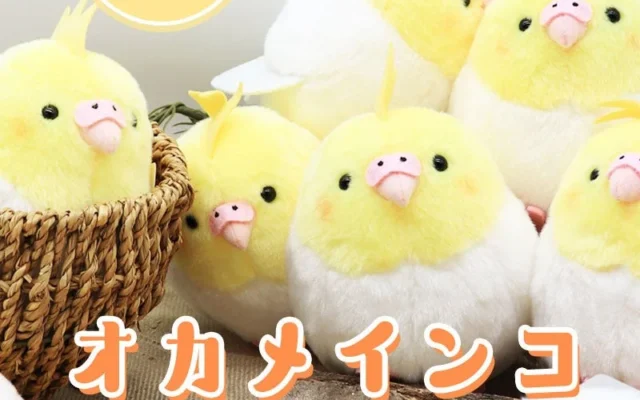 手のひらサイズの「もふもふ」な相棒!ことりすまいるから愛らしいオカメインコぬいぐるみが新登場