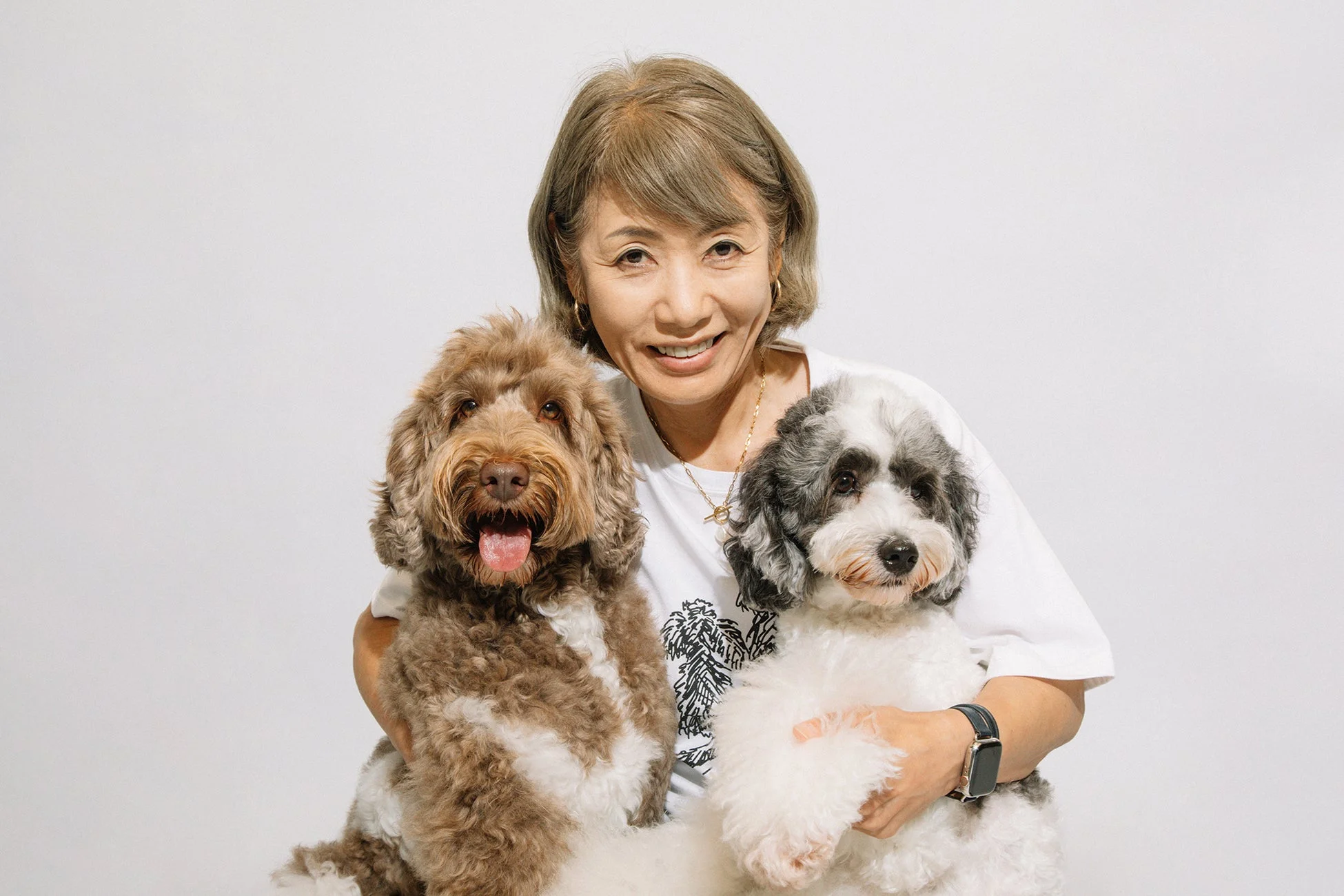 開発者の今戸秀子氏と愛犬