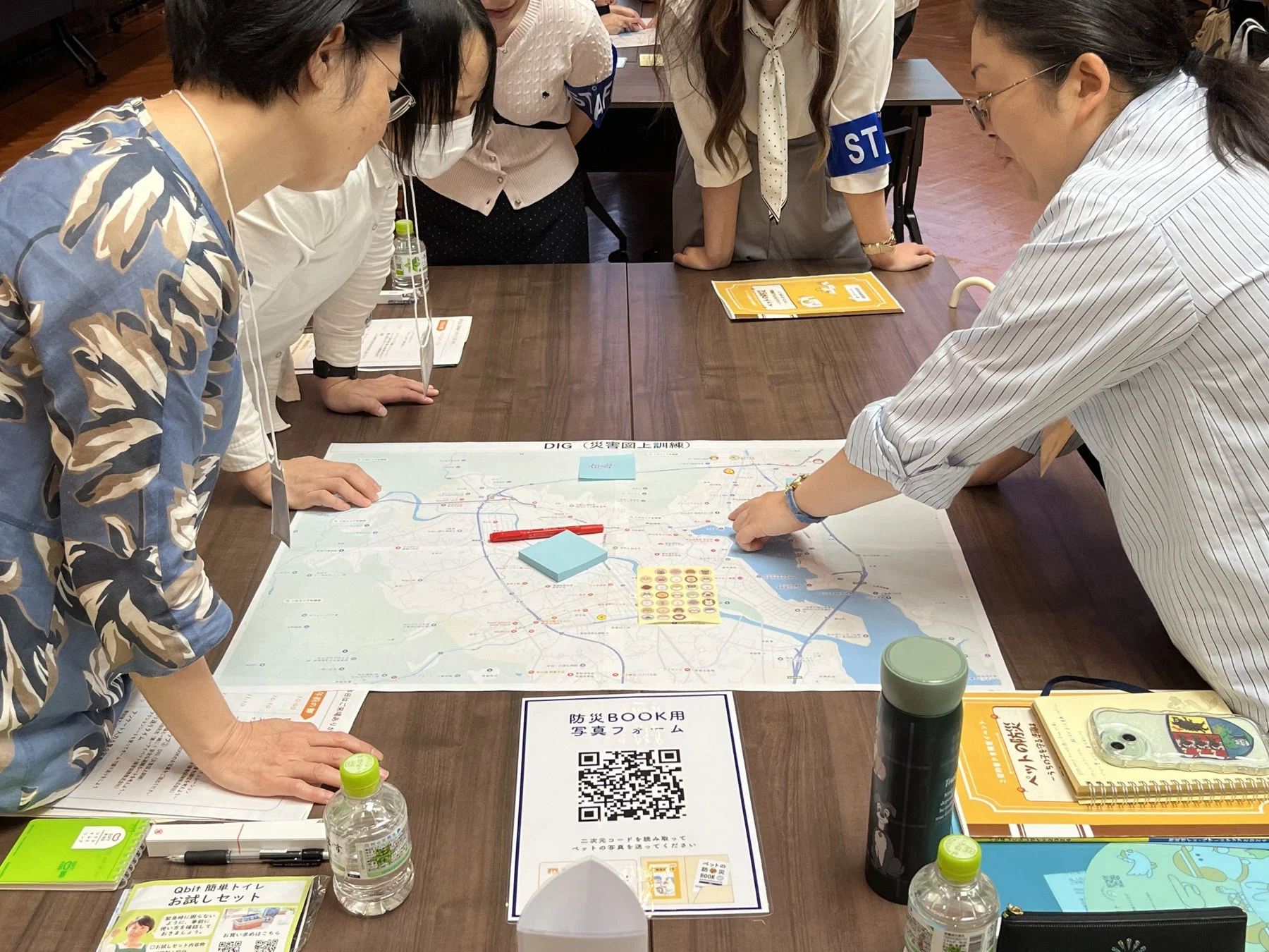災害図上訓練の様子