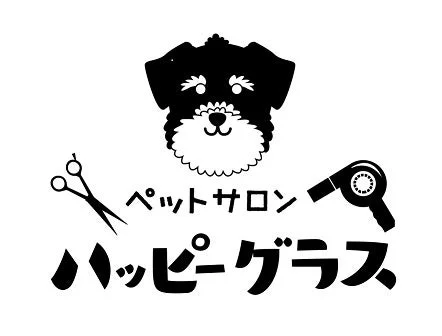 ペットサロン ハッピーグラスのロゴ